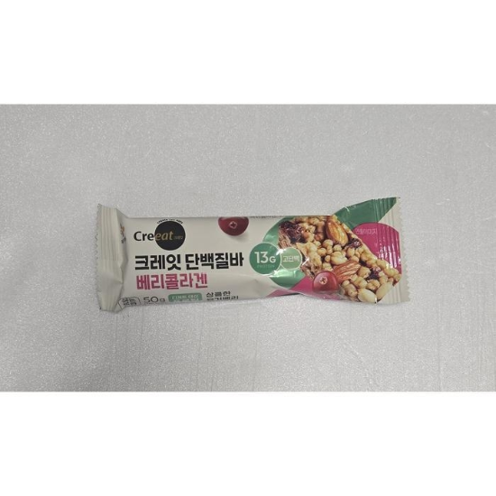 CJ 크레잇 단백질바 베리콜라겐 50g 프로틴바 고단백