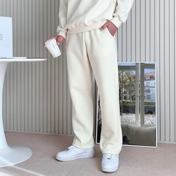 [다잇템] 남자 5컬러 고무줄 기모츄리닝 H라인 기본컬러 바지19421611588872