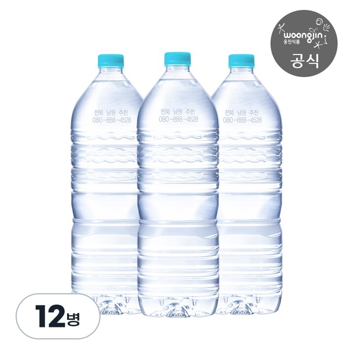 [G] 웅진식품 가야G워터 무라벨 생수 2L X 12병