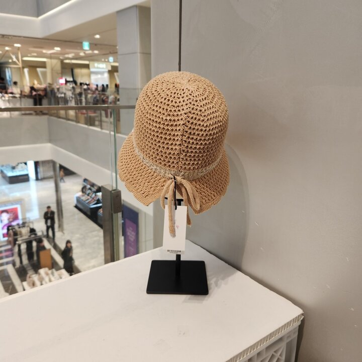 (신세계김해점)레이스레트링자수니트모자SQ4WAC23
