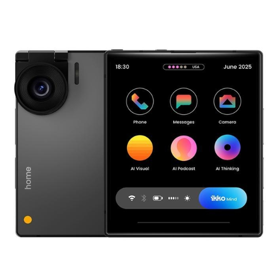 (주)셀러허브 iKKO 잇코 마인드원 K Pro 256GB 자급제 젯블랙 AI폰 180도 플립카메라