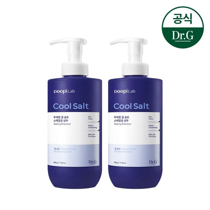 닥터지 두피랩 쿨 솔트 스케일링 샴푸 500mL 1+1 