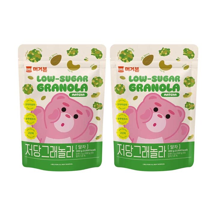[머거본]저당그래놀라 300G (말차) X 2봉