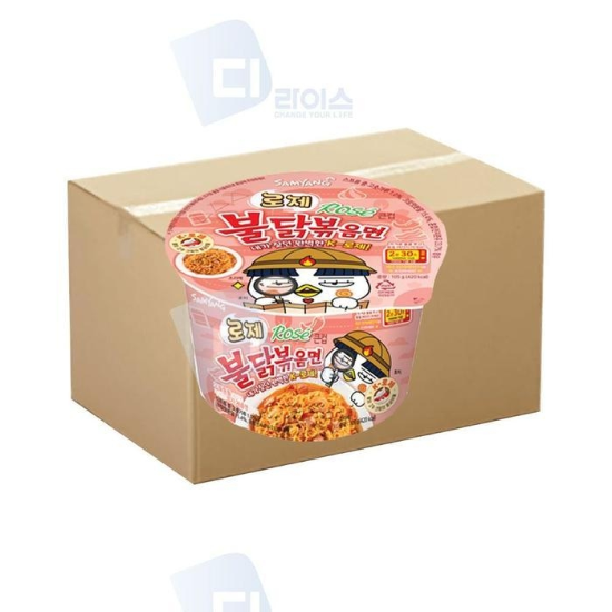 (주)셀러허브 삼양 미으 로제불닭볶음면 큰컵 16개 라면 매니아