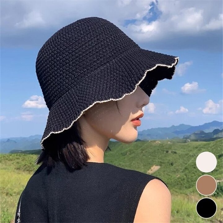 여성용 햇빛차단 버킷햇 여름모자 여행모자