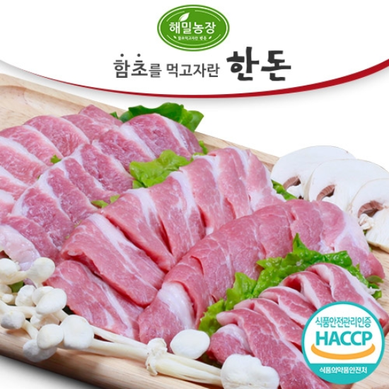 (주)인정푸드테크 [해밀농장] 함초를 먹여 키운 한돈 가브리살 1kg