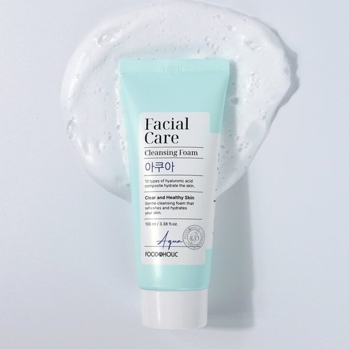 푸드어홀릭 페이셜 케어 클렌징폼 100ml 택1 /약알칼리성 폼클렌저 어성초 아쿠아 쌀 콜라겐