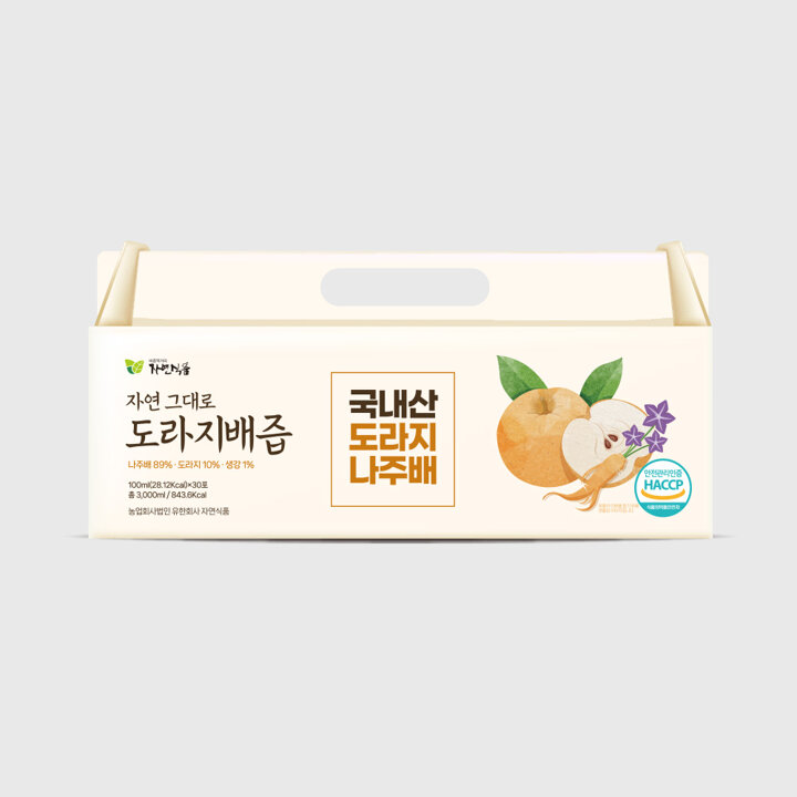 [자연식품] 도라지배즙 시즌3 총120팩 100ml 1팩