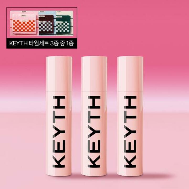  [KEYTH] 핑크 데저트 선세럼 50ml*3개 +타올 3종 세트