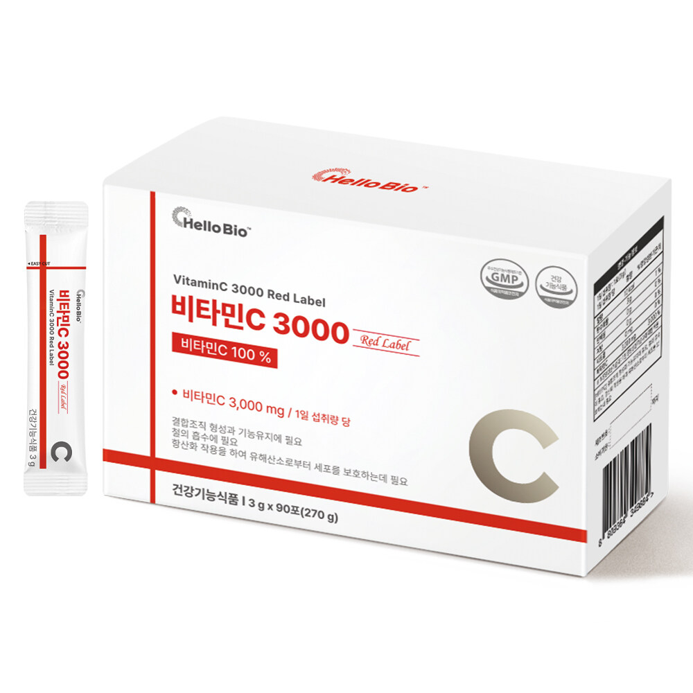 비타민C 3000 레드라벨 90포 1박스 3개월분
