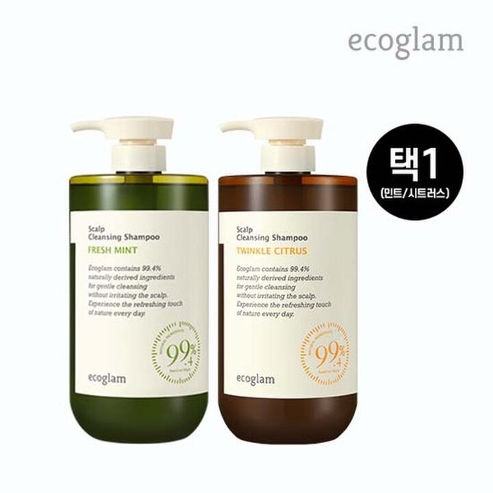 [에코글램] 스칼프 클렌징 샴푸 1000ml(택1)