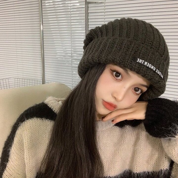 여성용 루즈핏 큰사이즈 겨울 비니 겨울모자