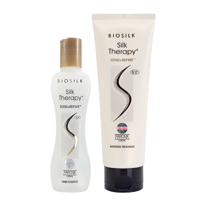 실크테라피 본드 앤 리페어 헤어 에센스 130ml+트리트먼트 250ml