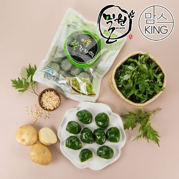 밀원본가 HACCP 강원도 안흥쑥감자떡 20개내외(600g)[35513604]