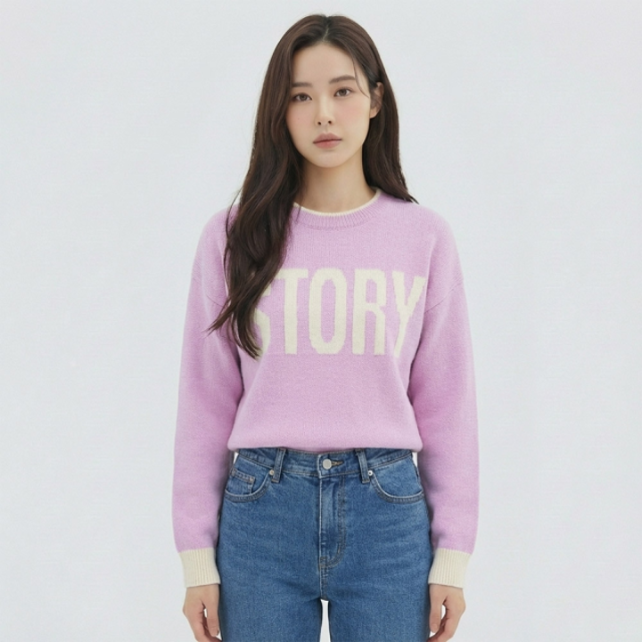 [반에이크] 스토리 디자인 니트_VB32KTQ311Z