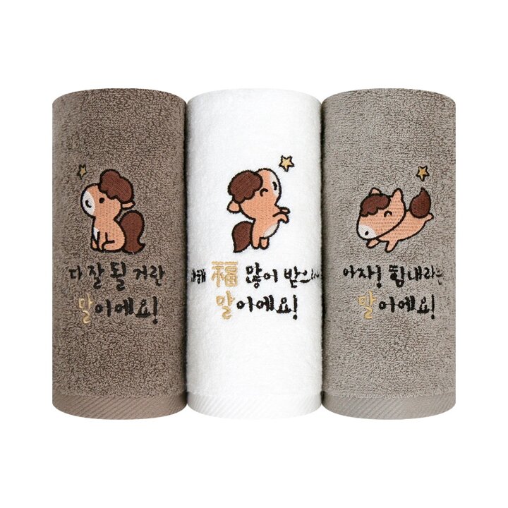 송월타올 말자수 세면타올 150g 10매