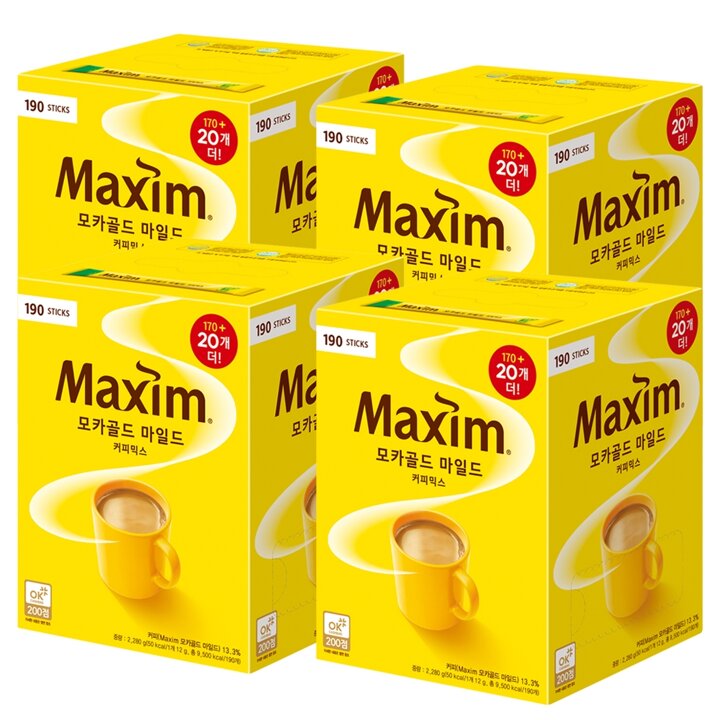 동서 맥심 모카골드 커피믹스 190T X 4개