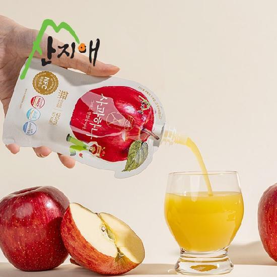 산지애 사과원액주스 100팩 / 사과즙, 착즙, NFC