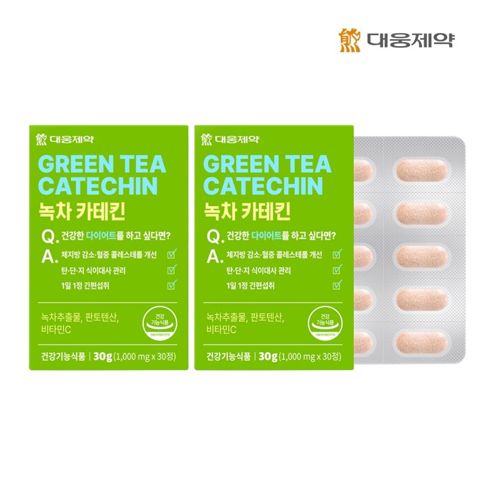 [G][대웅제약] 녹차 카테킨 (1,000mg x 30정) (30일분) x 2개