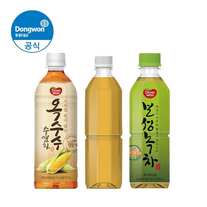 (I) 동원 순백 에코보리/옥수수 수염차/보성 녹차 350ml 24개