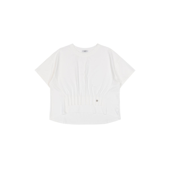 (광주신세계)앞 핀턱 장식 티셔츠 (LC61F6ST701X)