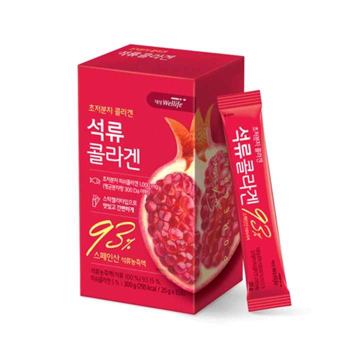 [대상웰라이프]석류콜라겐 젤리 1박스(20g*총15포)