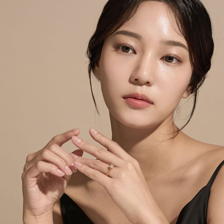 한국금다이아몬드 여자 순금 반지 6프롱 24K 3.75g