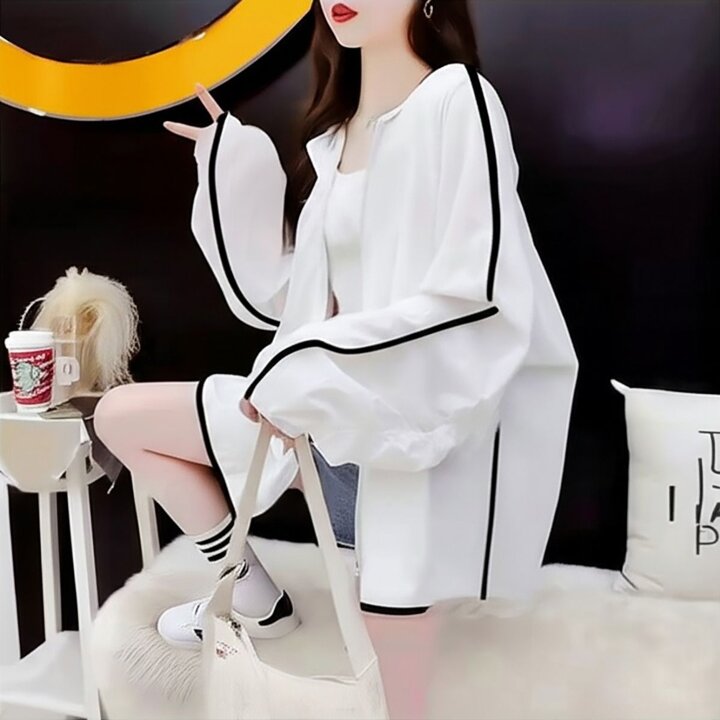 모노무드 jp3 여성 오버핏 여름 바람막이 후드집업 자켓 경량 UV차단 여름후드 아우터