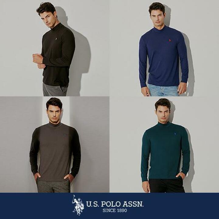 USPA 남성 양기모 모크넥 4종