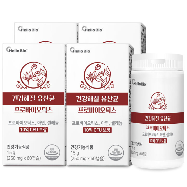 [S] 건강해 질 유산균 프로바이오틱스 60캡슐 4박스 총 8개월분
