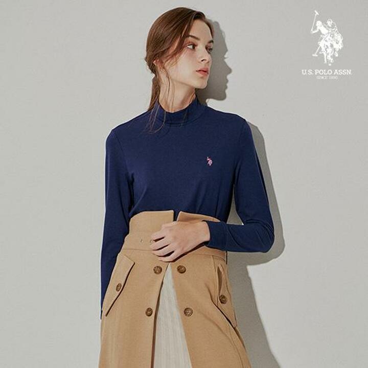 USPA 여성 양기모 모크넥 4종
