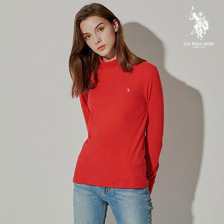 USPA 여성 양기모 모크넥 4종