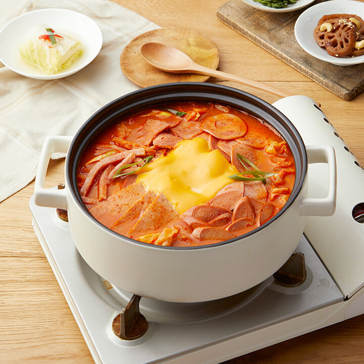 (G)쿠캣 햄폭탄 부대찌개 600g X 4팩