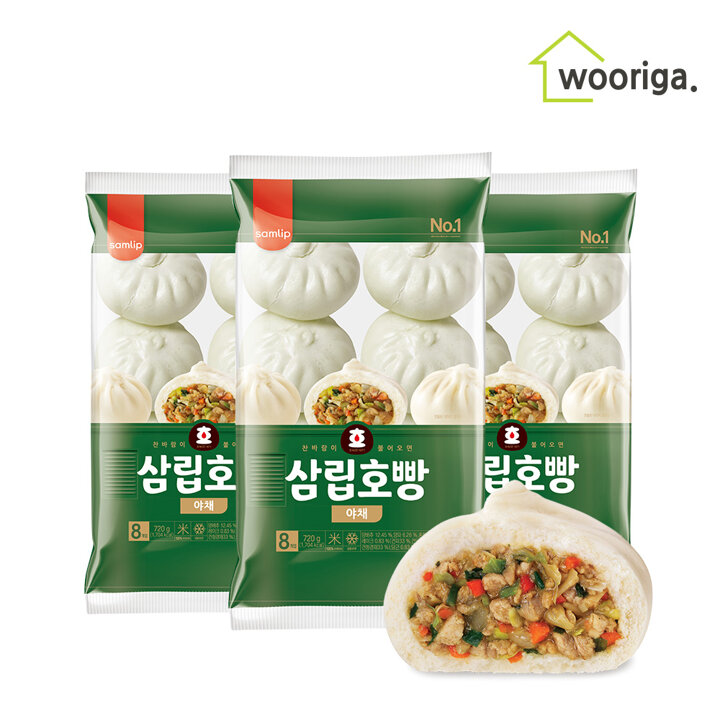 대용량 냉동 삼립호빵 야채 호빵 90g24개입 