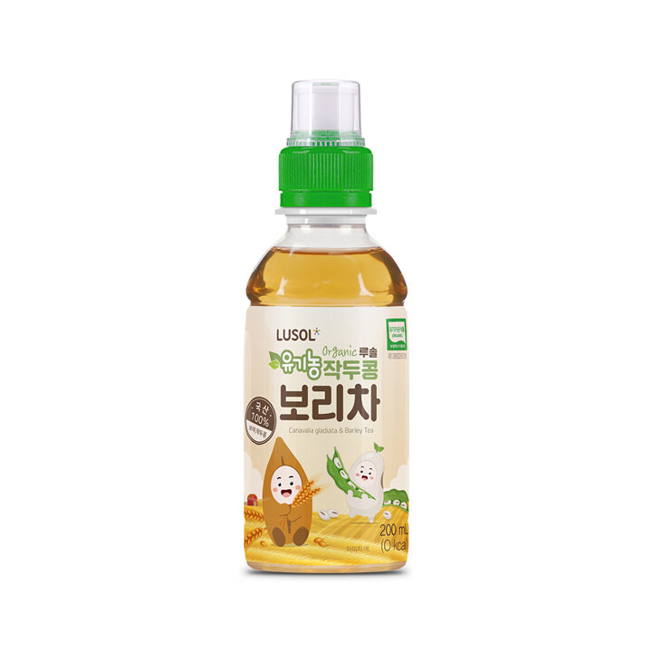 [루솔] 유기농 작두콩 보리차 10병(1병 200ml)