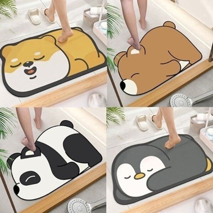 빨아쓰는 발매트 미끄럼방지 동물 규조토 발매트19473386667501