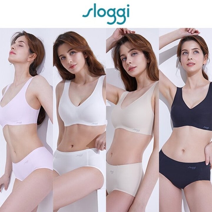(신세계강남점)슬로기 메쉬 퓨징 브라 팬티 세트 4Colors
