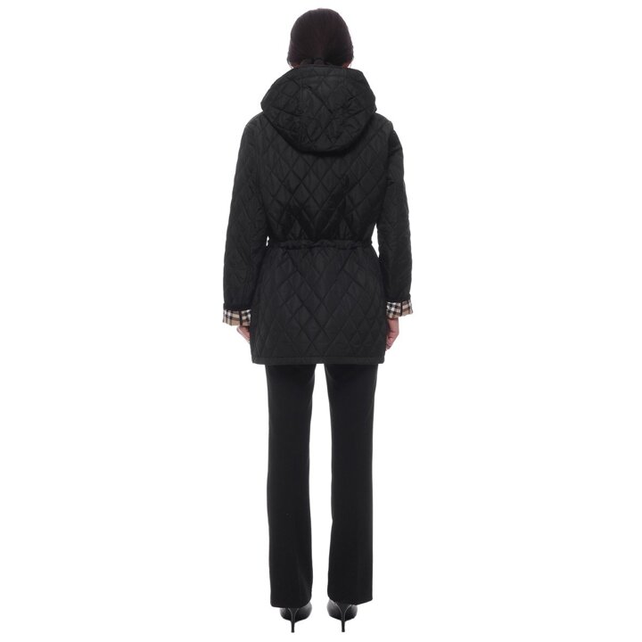(신세계마산점)[버버리] 25FW 여성 퀼팅 후드 재킷 (8110531 BLACK SAND 25F)