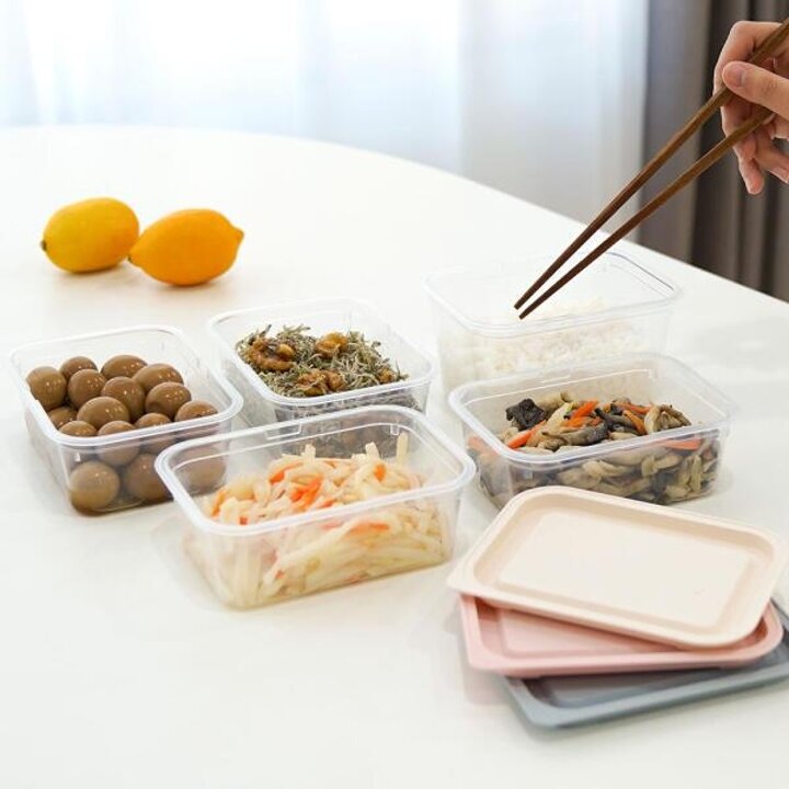 아트박스/그리고 핸디 사각 전자렌지 냉동밥 보관 용기 400ml 8개