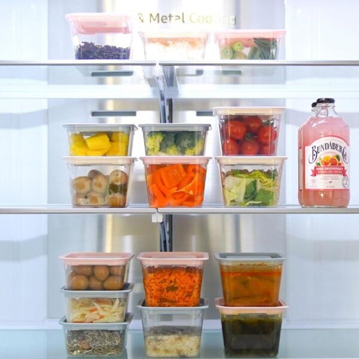아트박스/그리고 핸디 사각 전자렌지 냉동밥 보관 용기 400ml 8개