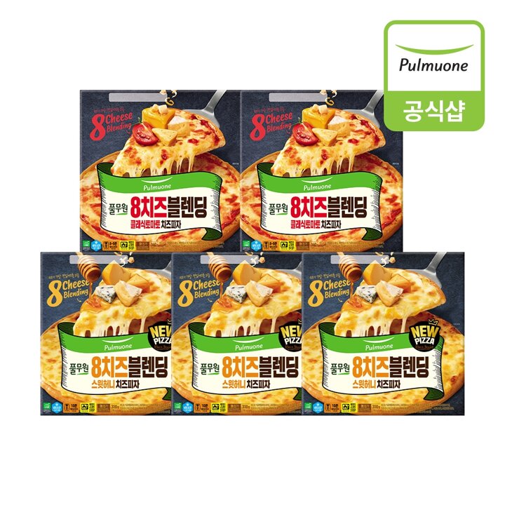 [풀무원]8치즈블랜딩 피자5개 (스윗허니3개+토마토2개).