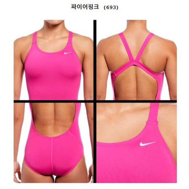 (신세계의정부점)NESSA040-693 앤서 솔리드 패스트백 자수 앤 로우컷 파이어핑크