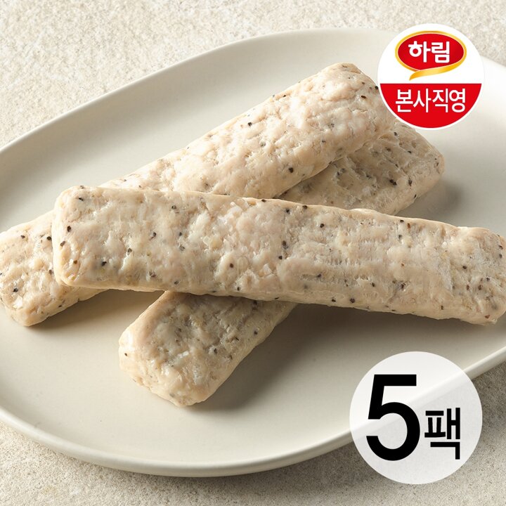 하림 닭가슴살 리얼바 블랙페퍼 80g 5팩