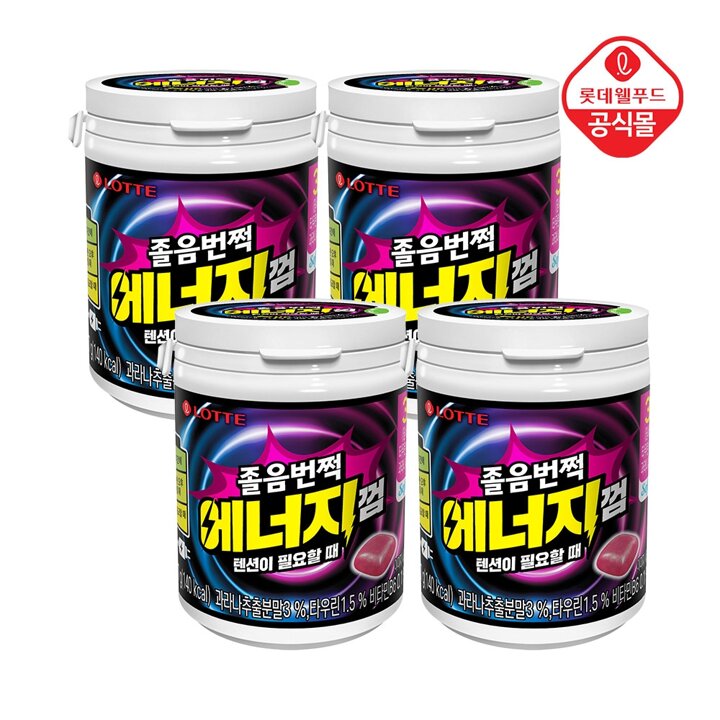 졸음번쩍껌 에너지 87g x 4개