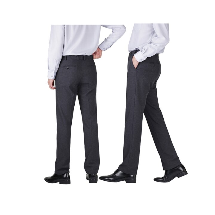 남자 겨울 잔체크 히든밴딩 기모 캐주얼 정장바지 LV-PTK-705