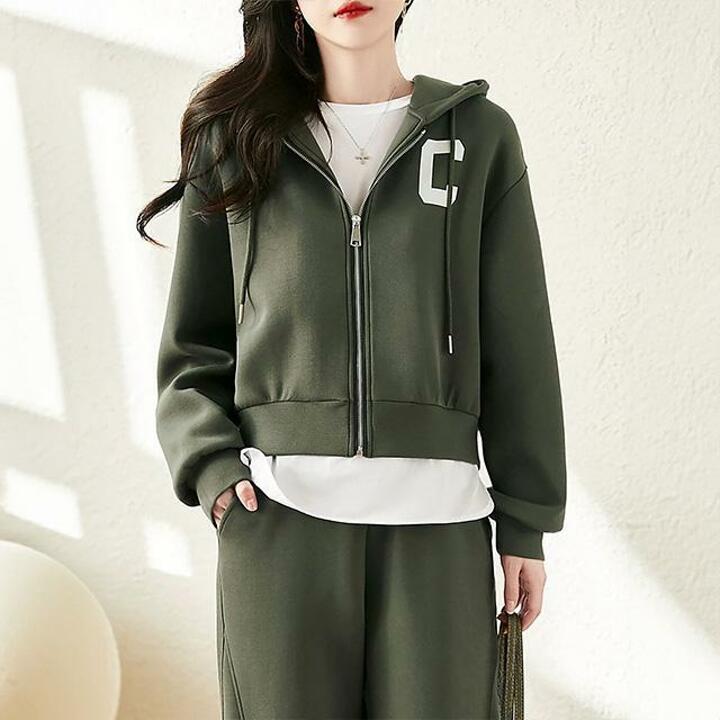 [헬리꽁땡]레터링후드트레이닝상하세트(색상선택)