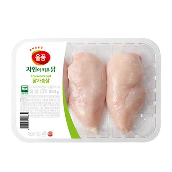 [올품] 국내산 무항생제 냉장 닭가슴살 1.4kg (350gx4팩)