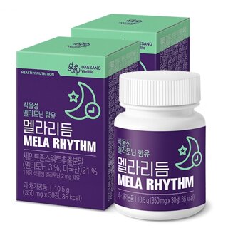 [대상웰라이프] 식물성 멜라토닌 함유 멜라리듬 (350mgx30정)(30일분), 2ea
