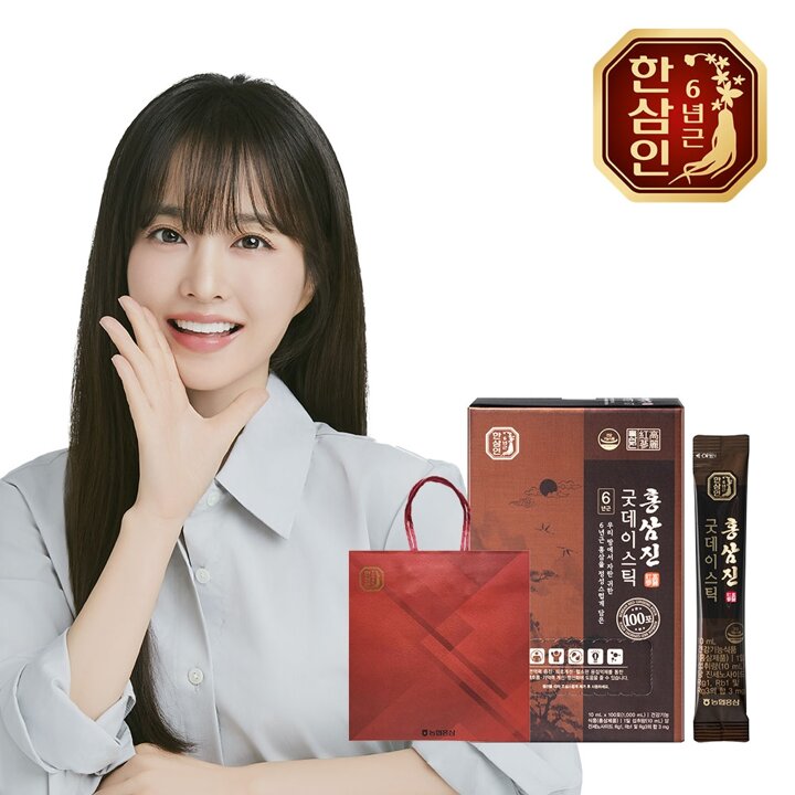 [농협홍삼] 한삼인 홍삼진 굿데이스틱 10ml 100포+쇼핑백
