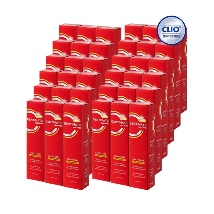 크리오 덴티메이트 1450 고불소 매스틱 충치케어 치약 150g 6입 x6개(총 36개)